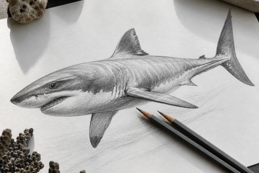 High-End Shark Drawing Ideas That Look Expensive