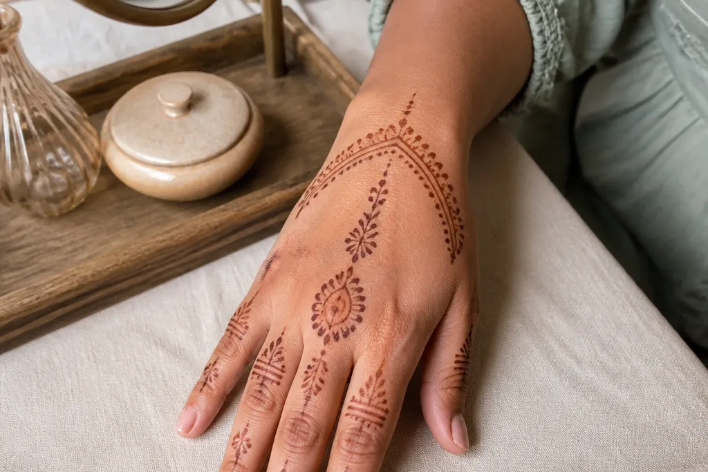 High-End Simple Front Hand Mehndi Designs