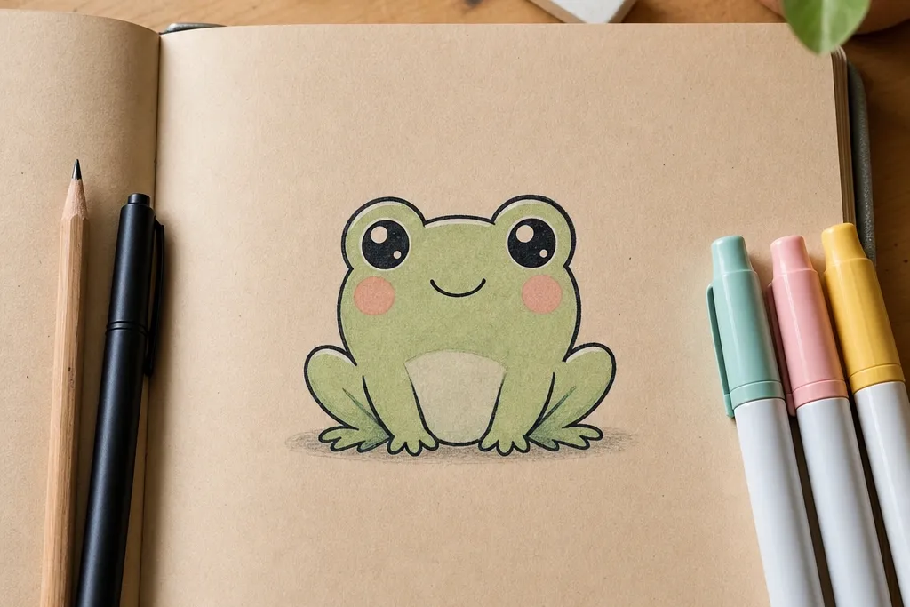 Kawaii Frog Drawing Ideas