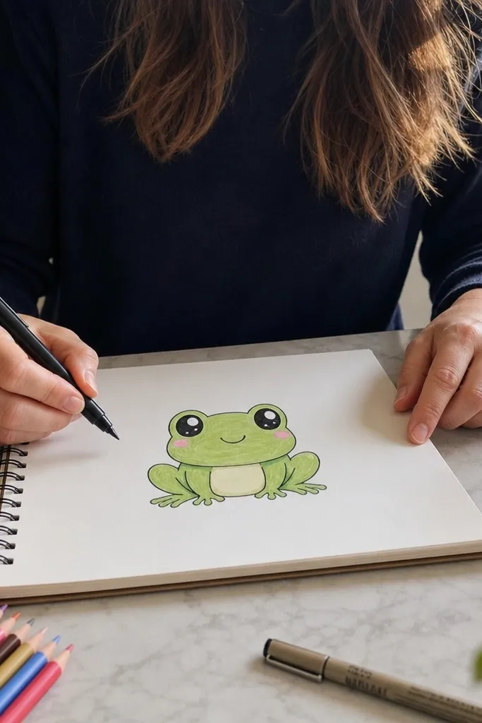 Kawaii Frog Drawing Ideas