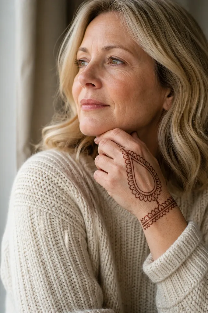 Simple wrist cuff band with a teardrop near the thumb base