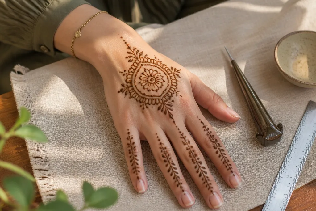 Low-Maintenance Back Hand Mehndi Designs