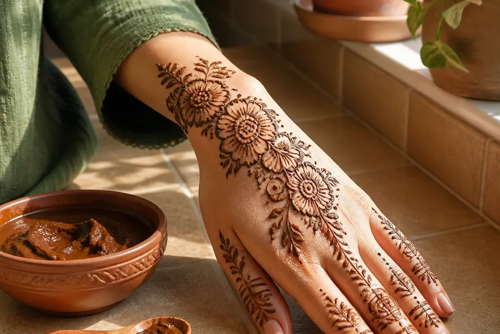 Low-Maintenance Easy Care Back Hand Mehndi Designs