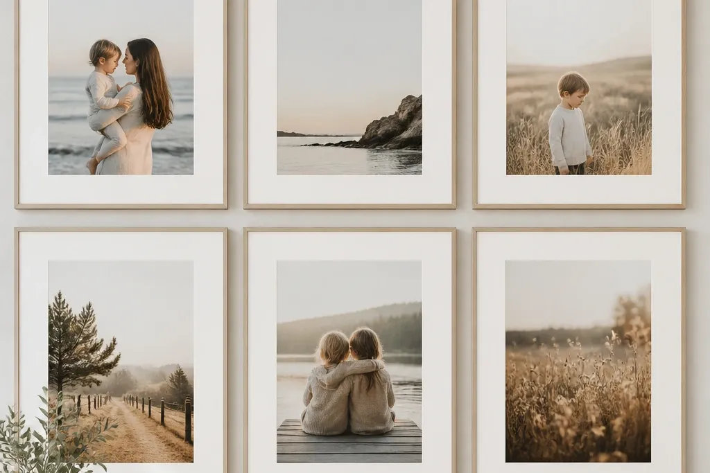 Low maintenance framed photo collage ideas