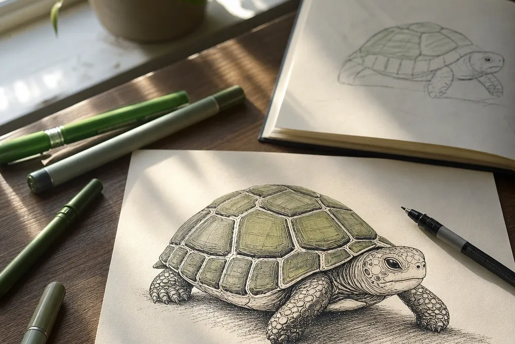 Low-Maintenance Turtle Drawing Ideas