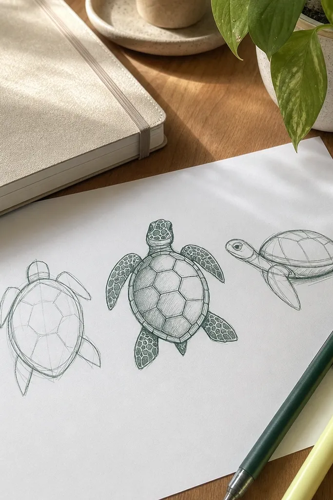 Low-Maintenance Turtle Drawing Ideas