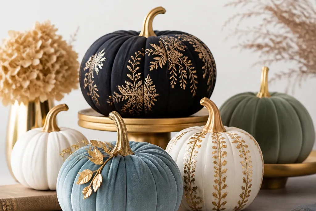 Luxe High End Pumpkin Decorating Ideas