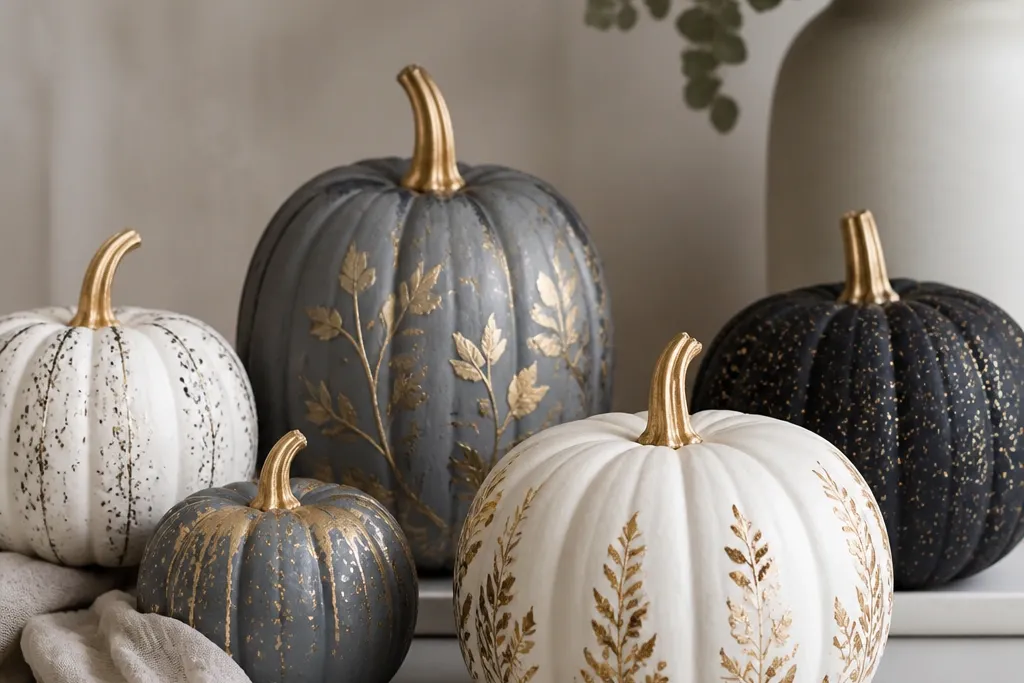 Luxe High End Pumpkin Painting Ideas