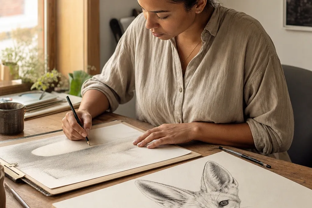 Modern Fennec Fox Drawing Ideas