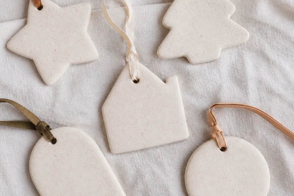 Modern Minimalist Salt Dough Ornaments
