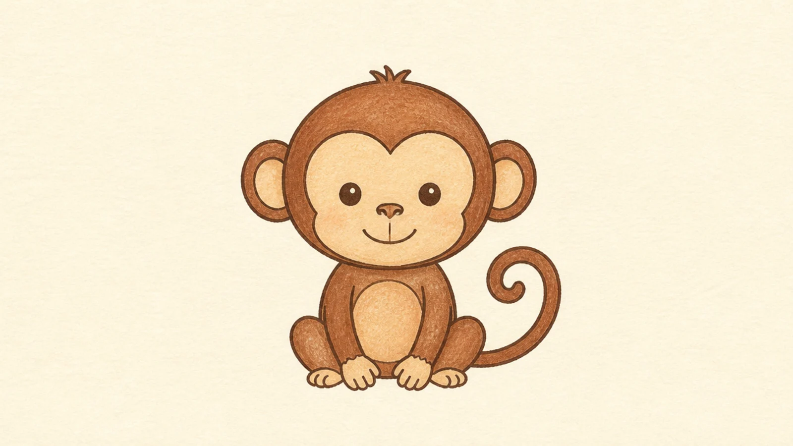25 Simple Monkey Drawings for Beginners