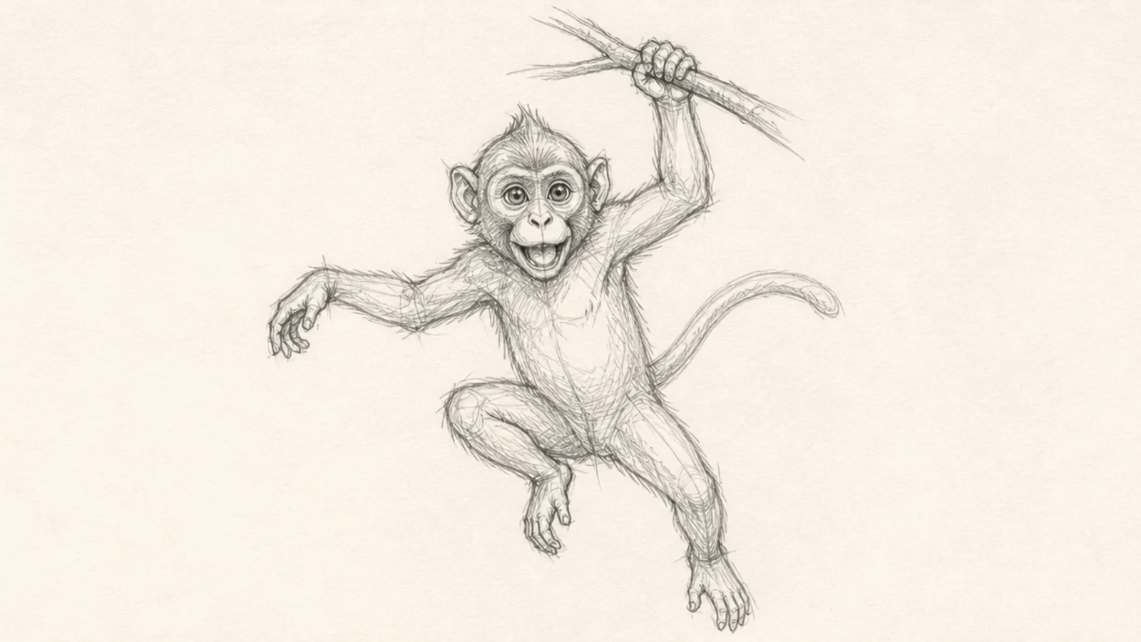20 Fun Monkey Drawing Sketches to Copy