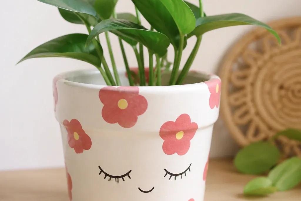 No drill cute flower pot painting ideas