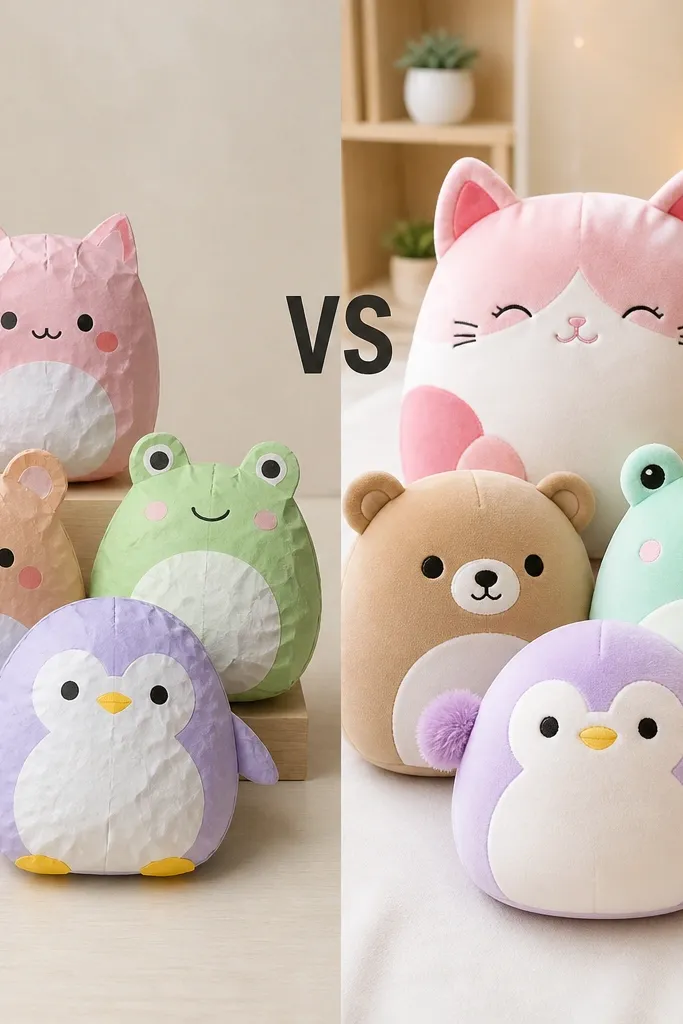 Paper Squishy Ideas vs Squishmallows