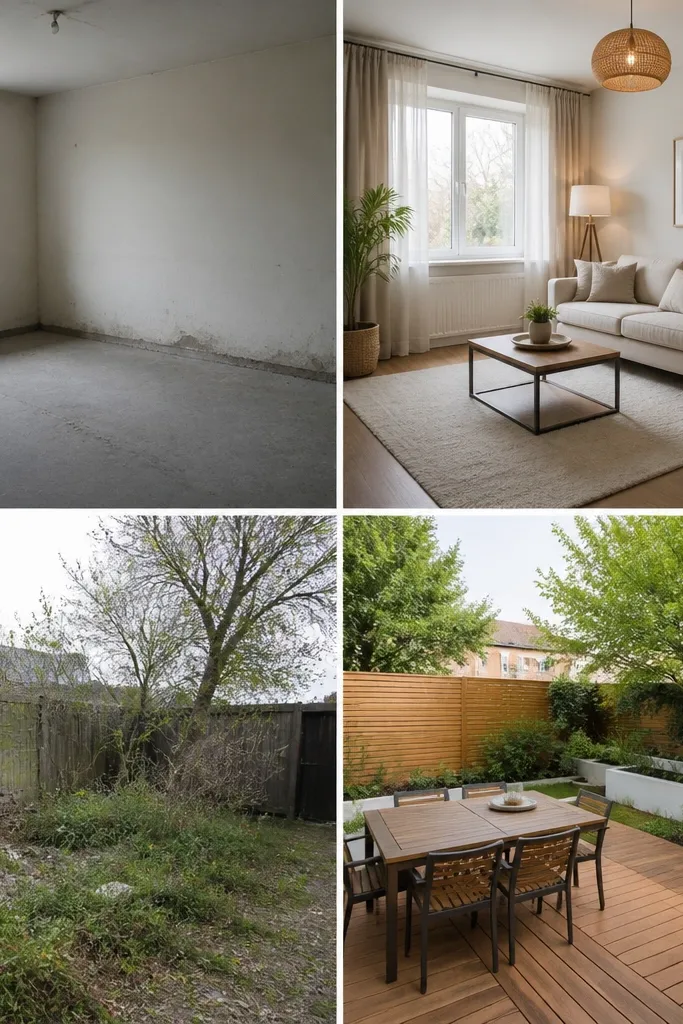 Photo collage ideas for school projects before and after