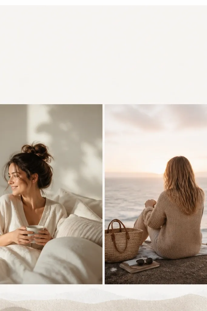A collage with two large photos in the middle, a blank space at the top for poll text, and a small caption at the bottom.
