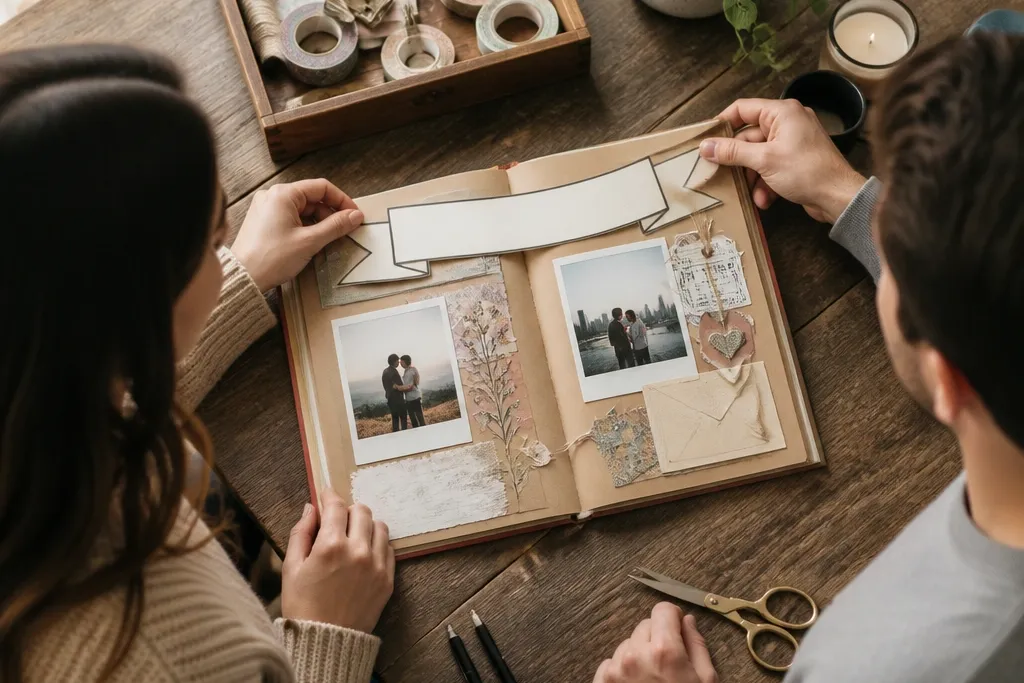Quick and Easy Couples Scrapbook Ideas