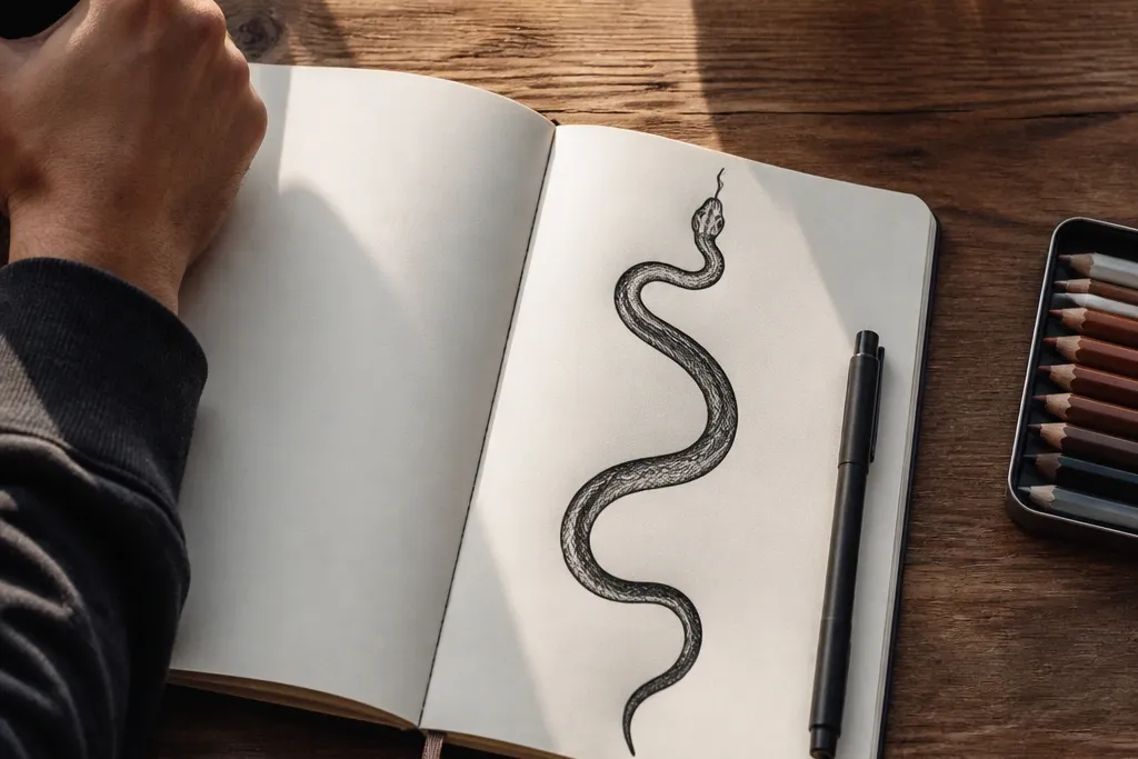 Quick and Easy Snake Drawing
