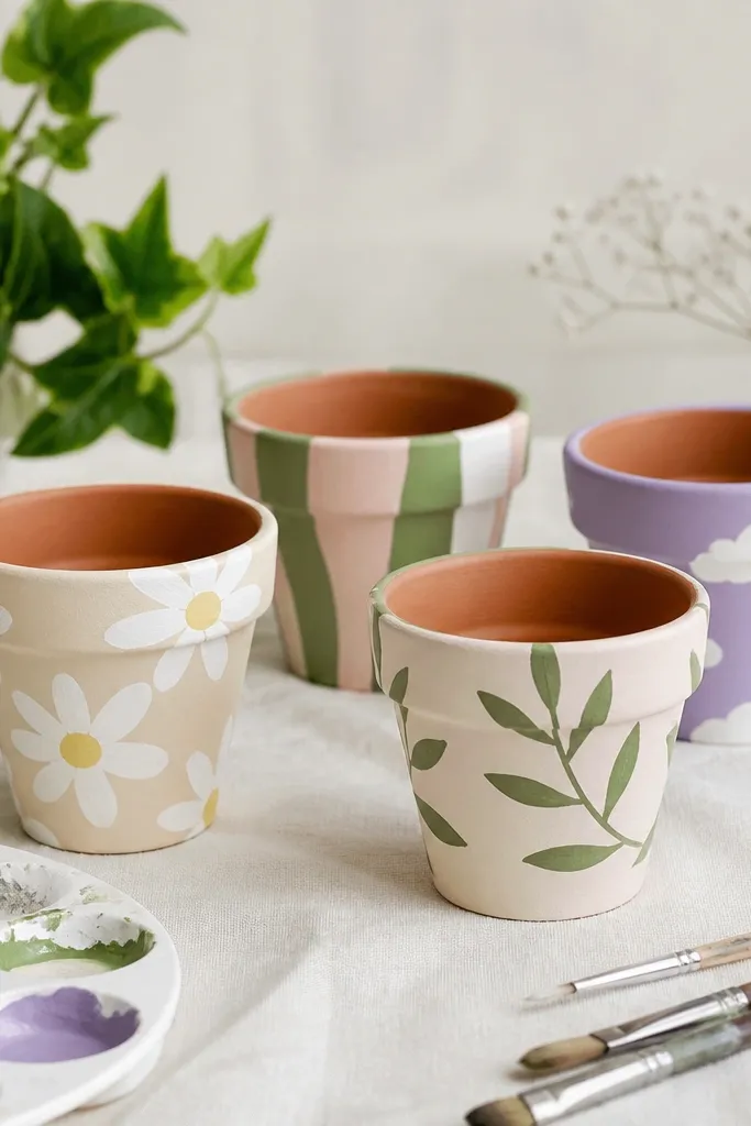 Quick easy mini pot painting ideas