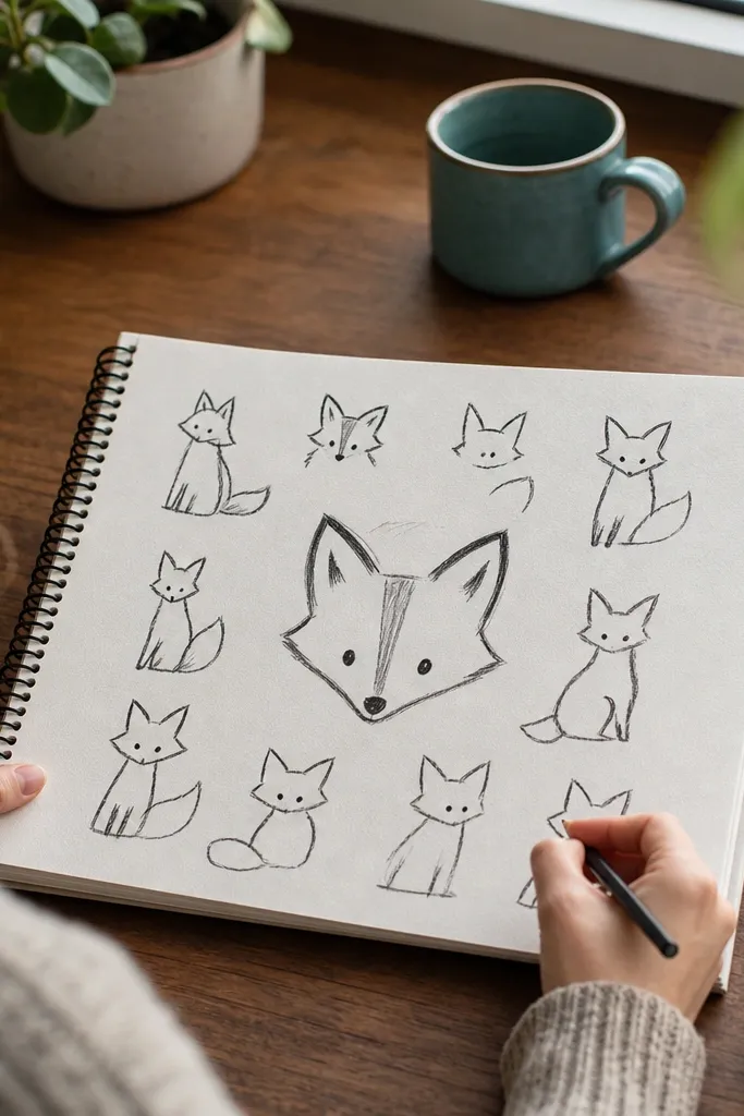 Quick Fox Drawing Ideas