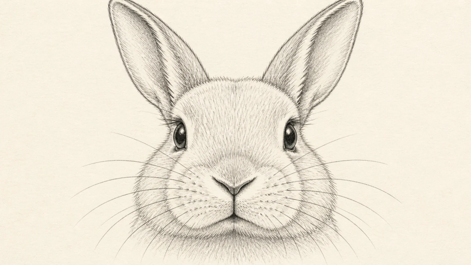 A detailed close-up of a rabbit's soft nose and split lip