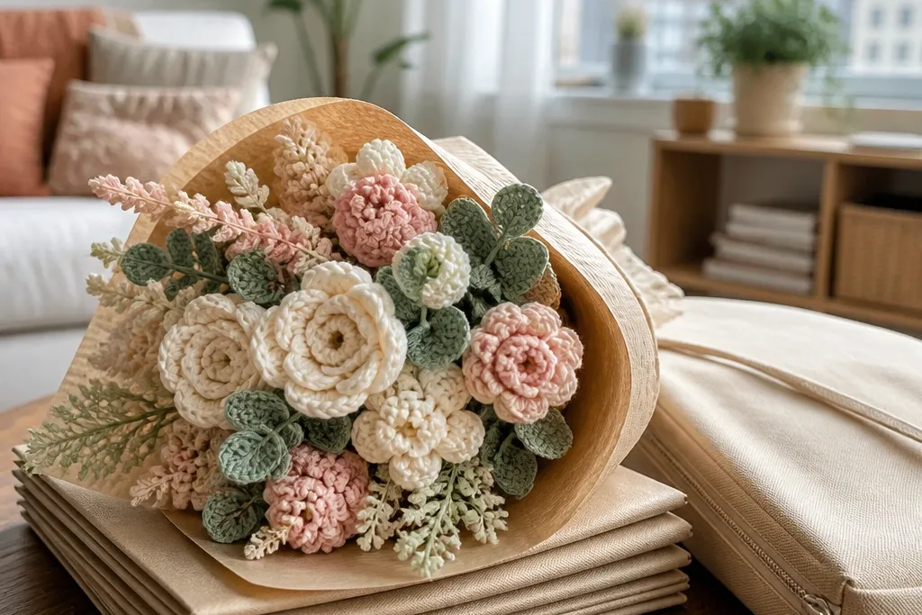 Renter-Friendly Crochet Flower Bouquet Ideas
