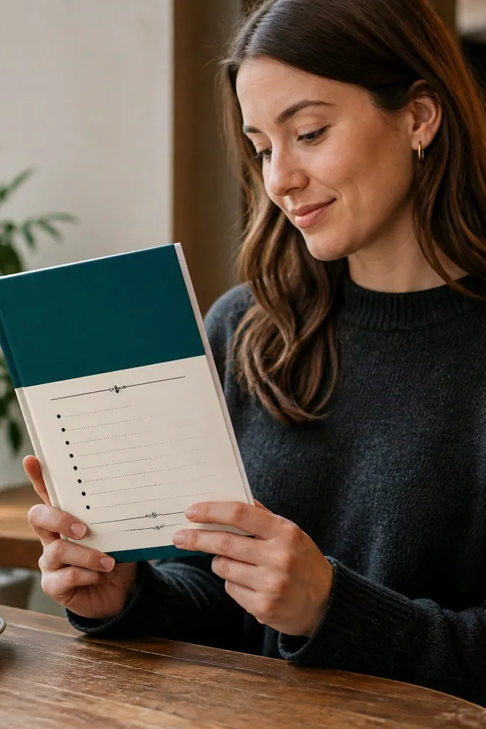 Journal front page with a bold header block and small bullet list styled like a menu