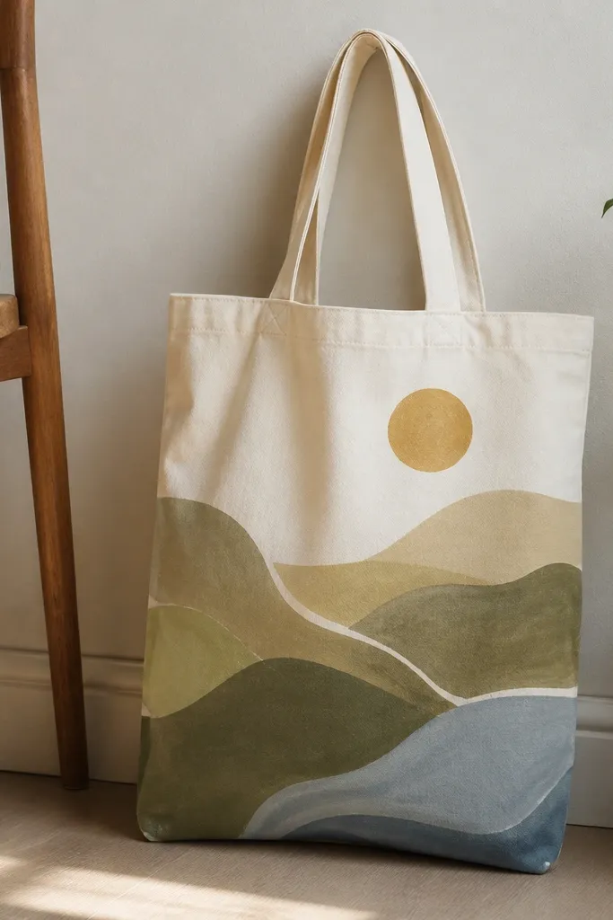 Renter-friendly tote bag painting ideas