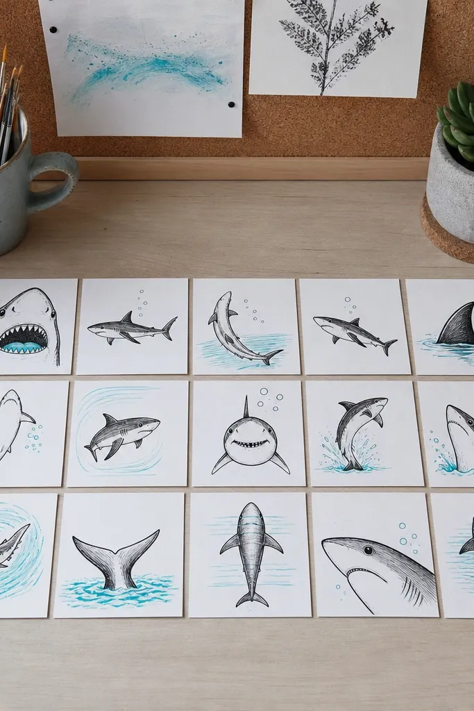 15 Simple Shark Drawings I Wish I Tried Sooner