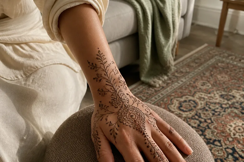 Small-Space Apartment Back Hand Mehndi Designs