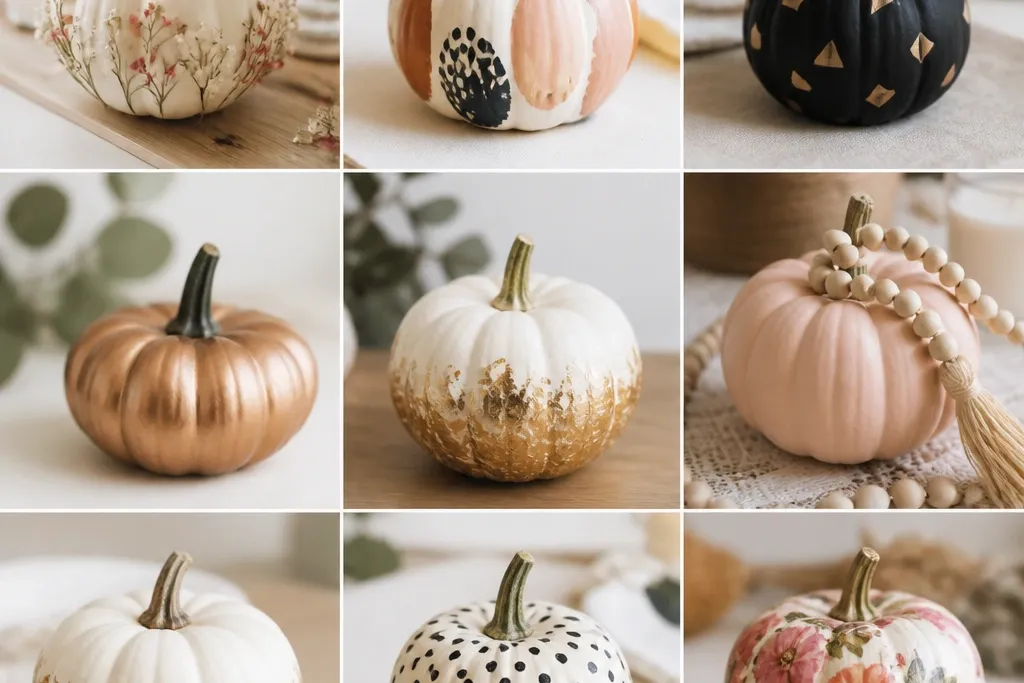 Small Space Mini Pumpkin Decorating Ideas