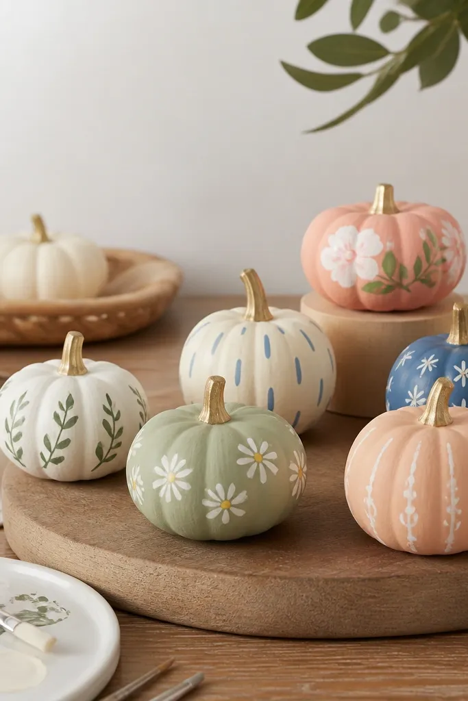 Small Space Mini Pumpkin Painting Ideas