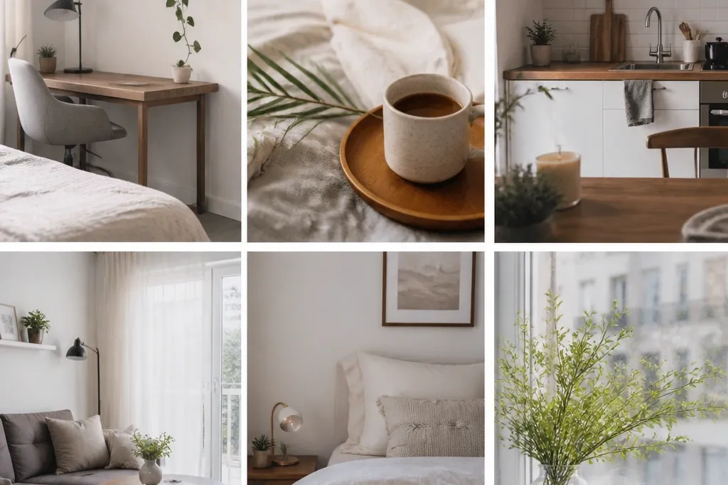 Small space photo collage ideas for apartments