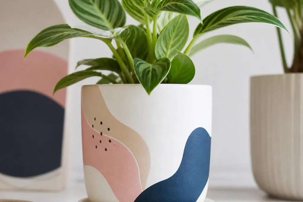 Small space plant pot painting ideas