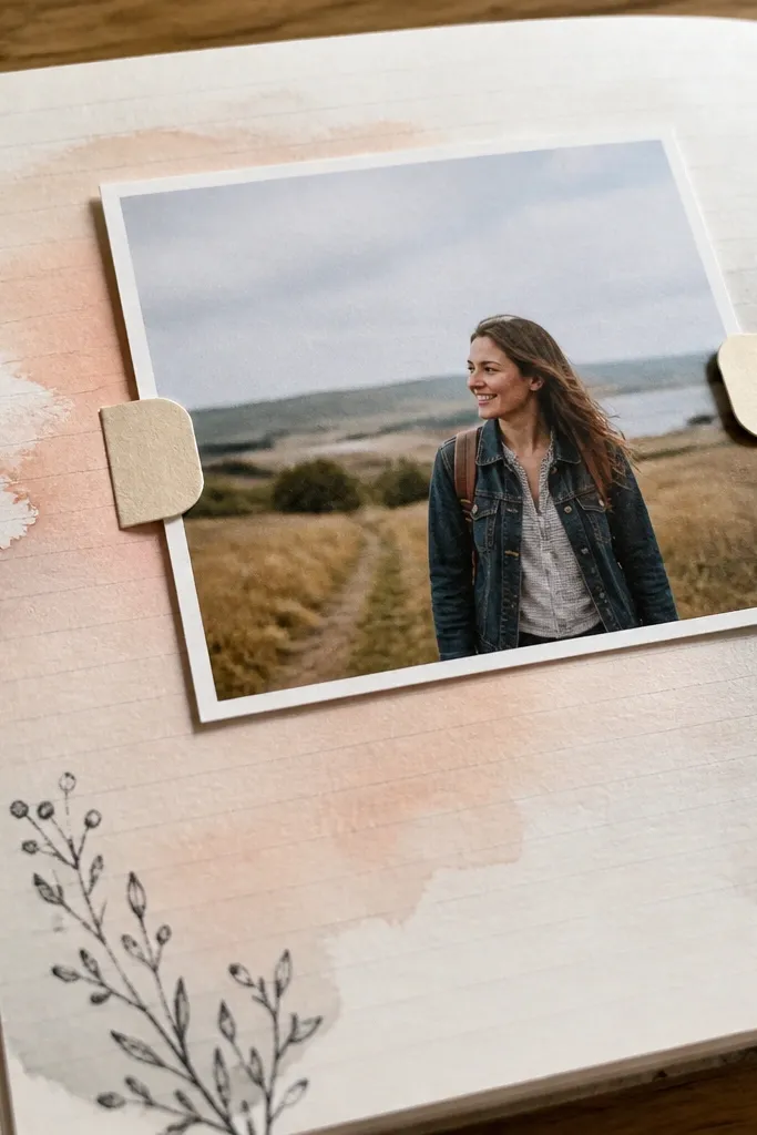 Light washed index card background with two small lift tabs and a typed-looking date