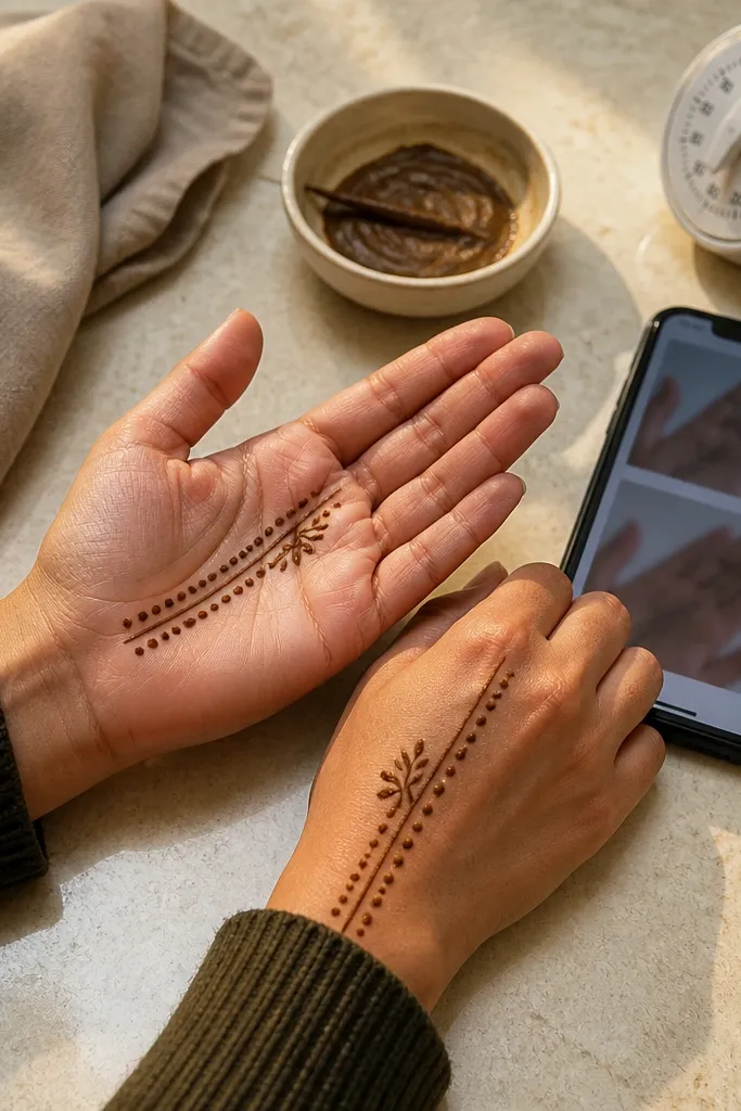 Steps to Simple and Easy Mehndi Designs