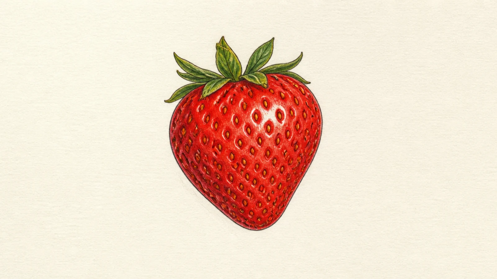 A personal strawberry drawn in the artist's chosen style