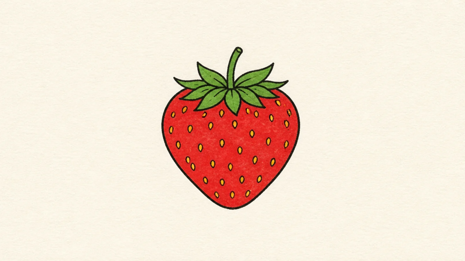 25 Simple Strawberry Drawings for Beginners