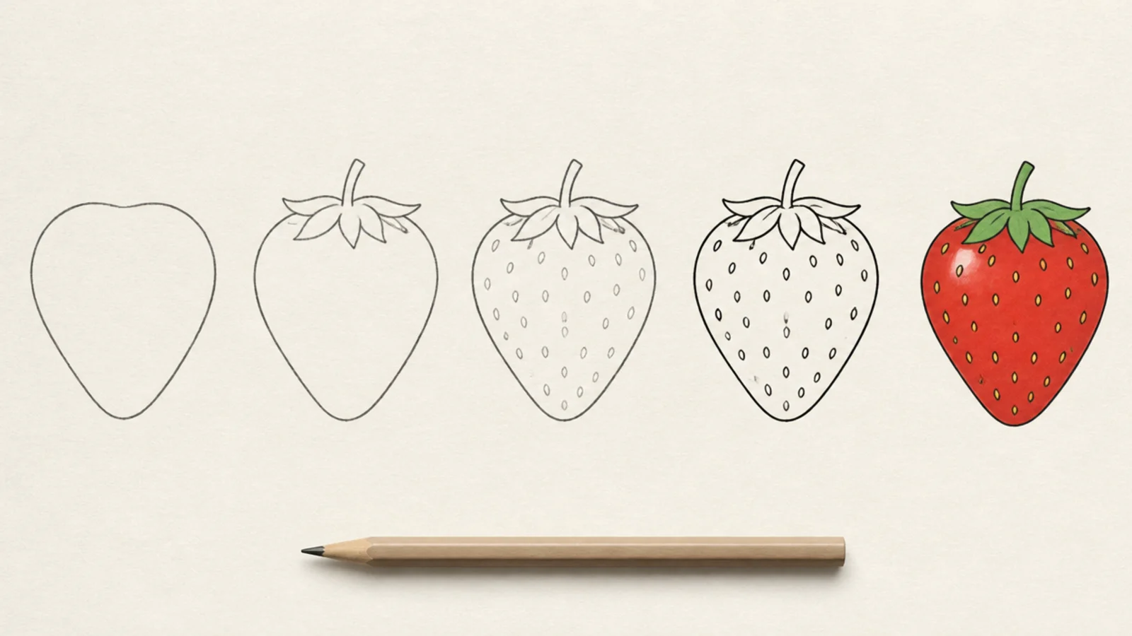 5 Simple Steps to Draw a Perfect Strawberry