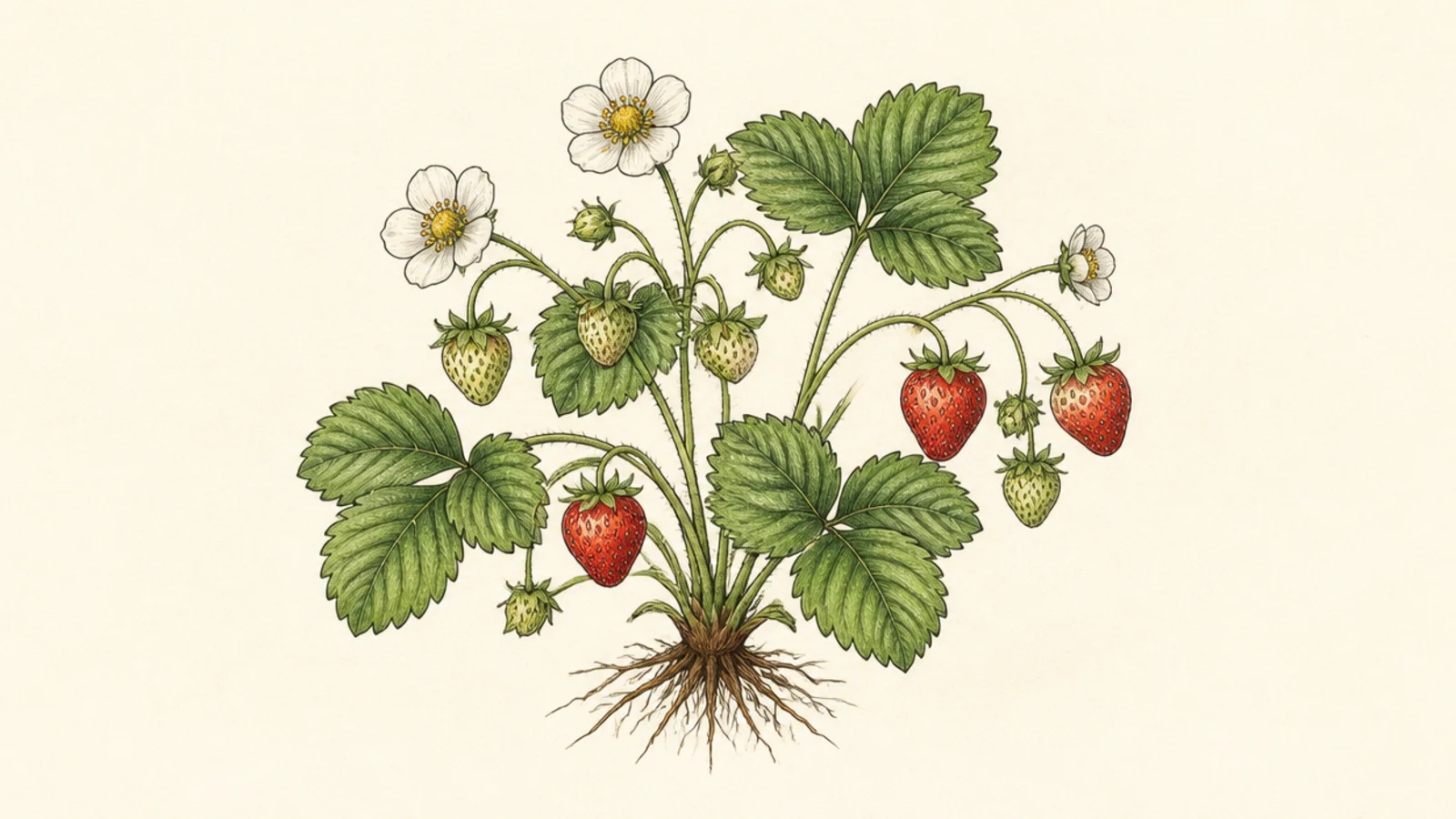 15 Beautiful Strawberry Plant Drawings to Try