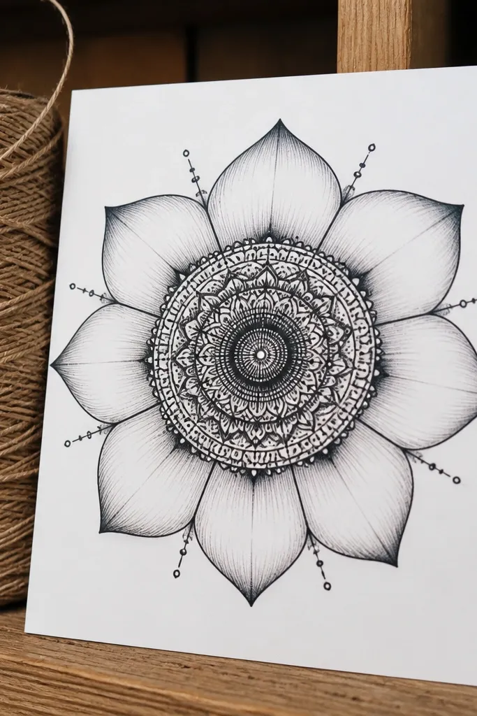 A hibiscus with a center and simpler outer petals