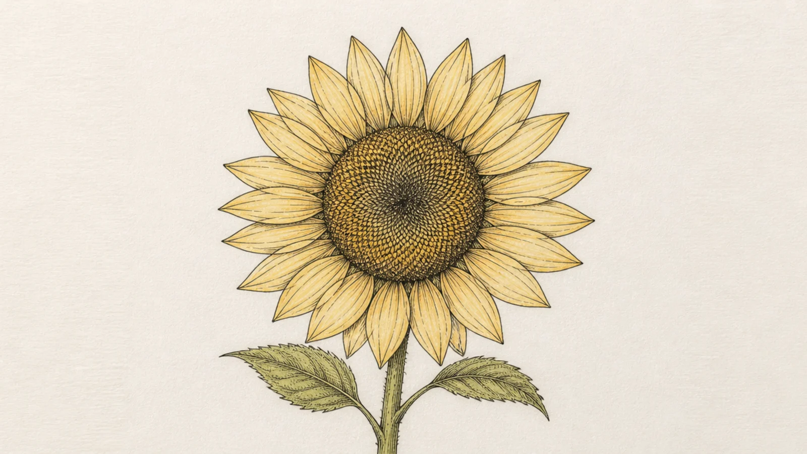 A sunflower with a richly textured domed seed center