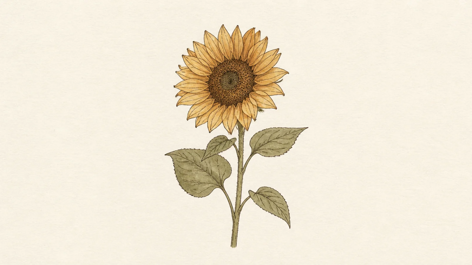 20 Aesthetic Sunflower Drawings for Your Journal