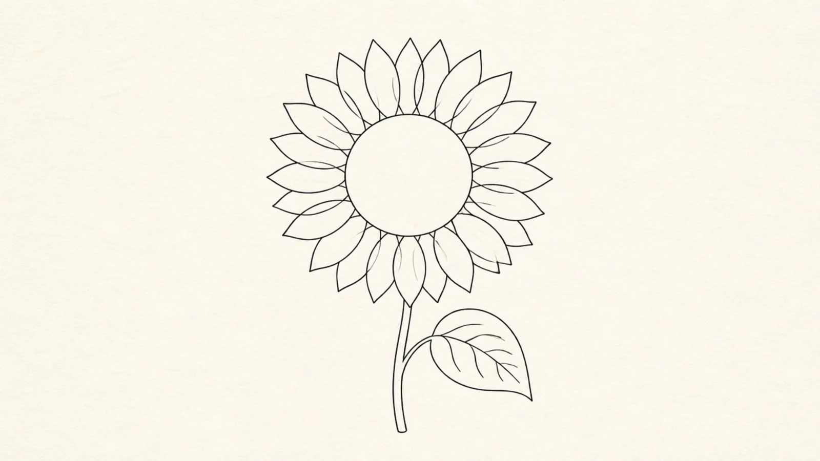 20 Easy Sunflower Line Drawings for Minimalists