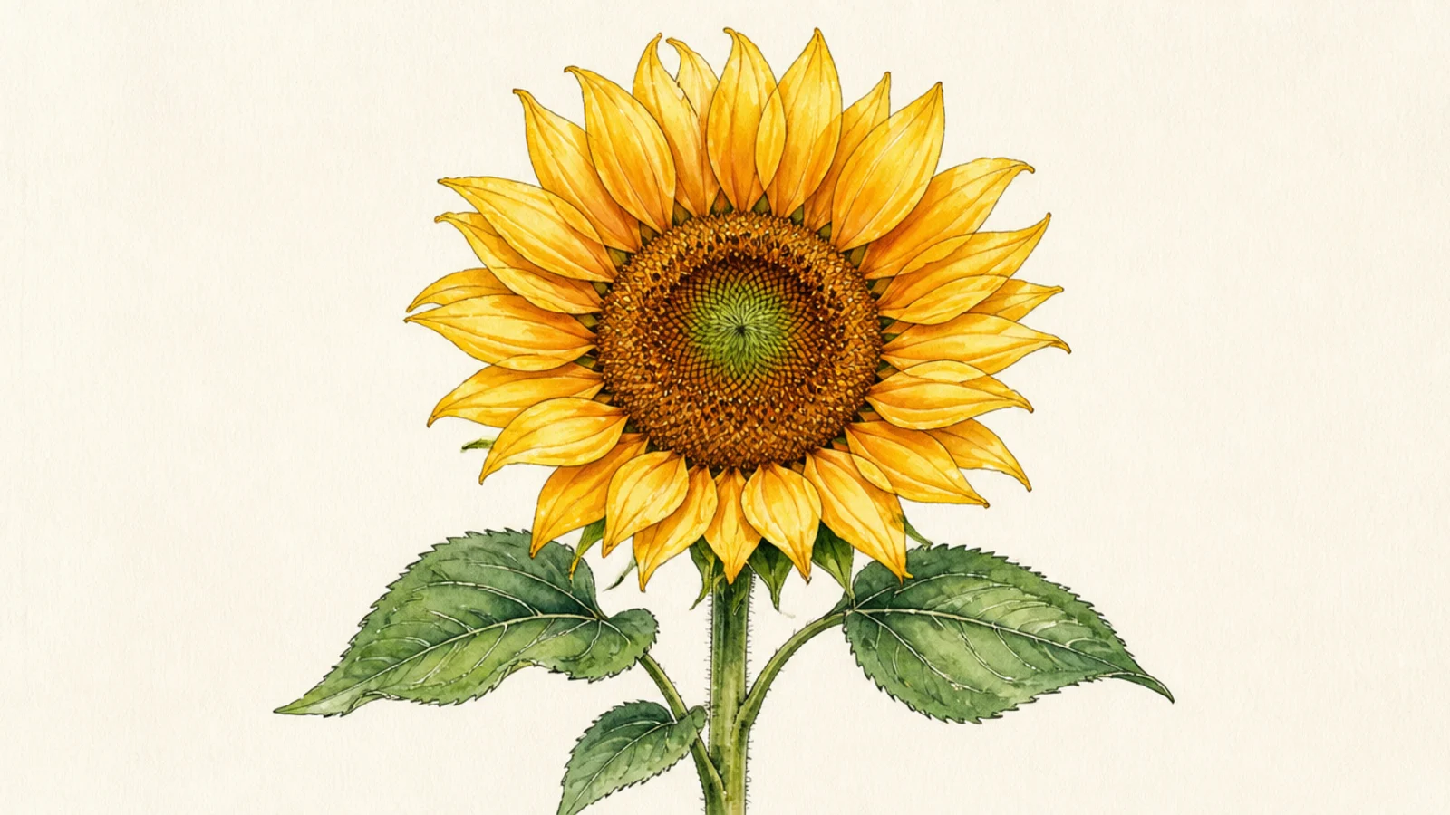 A personal sunflower blending the artist's favorite techniques