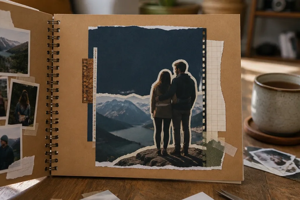 Themed Couple Scrapbook Page Ideas