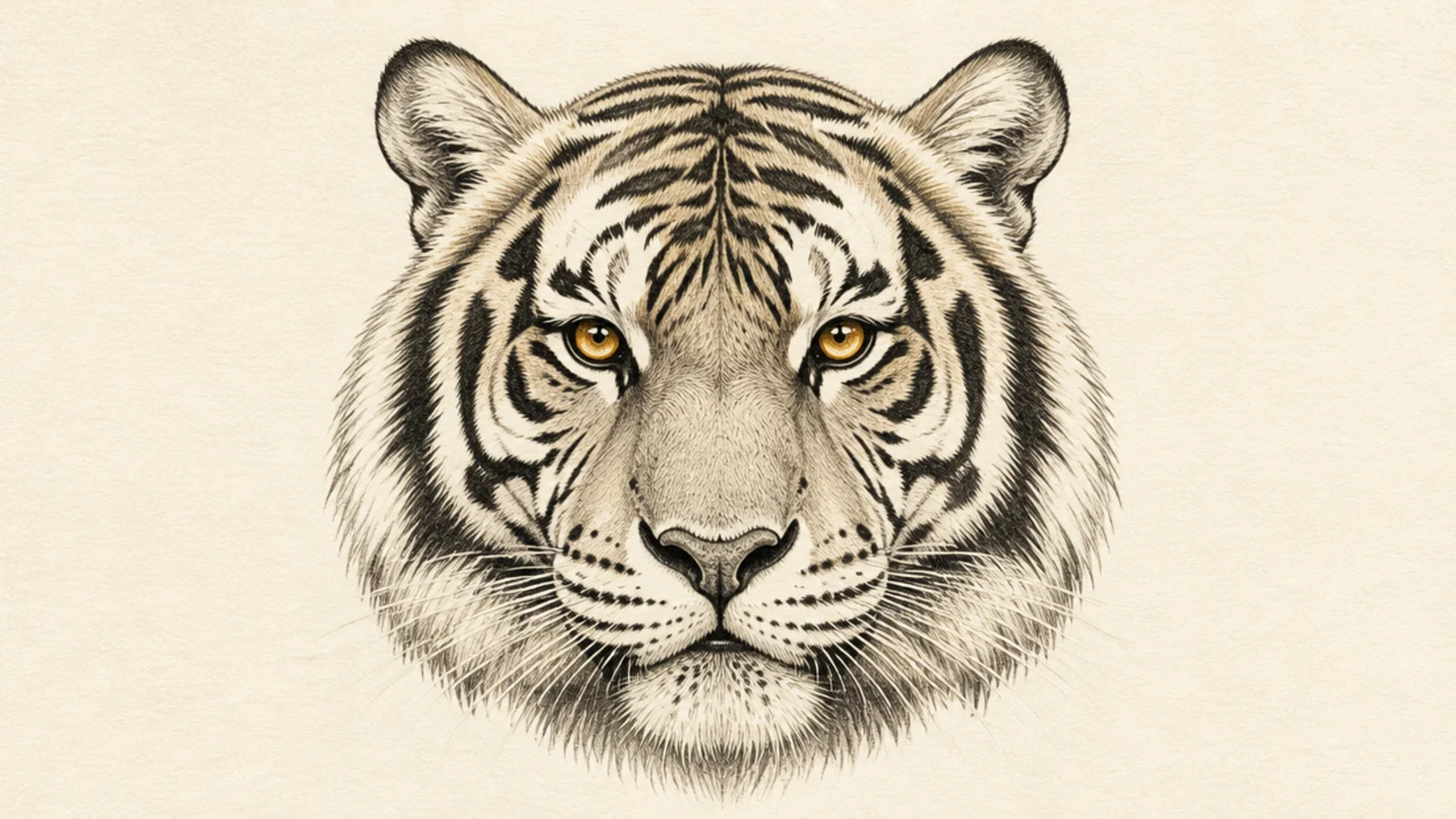 6 Easy Steps to Draw a Tiger Head