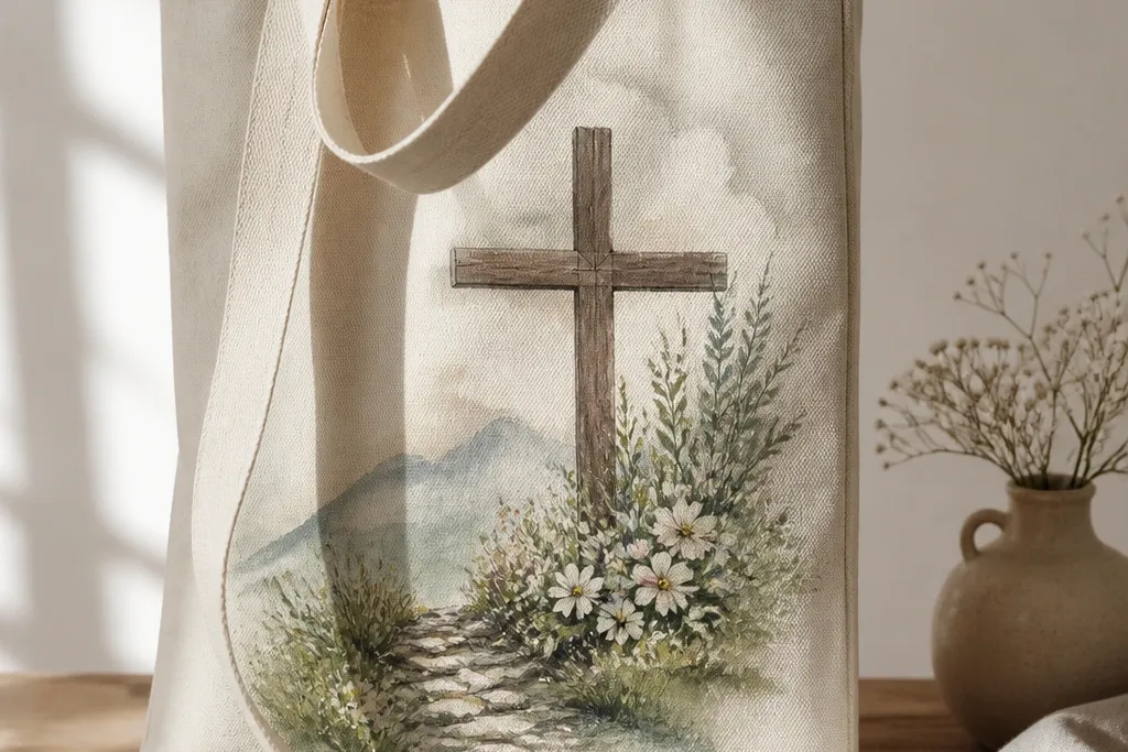 Christian bible tote bag painting ideas for gifts