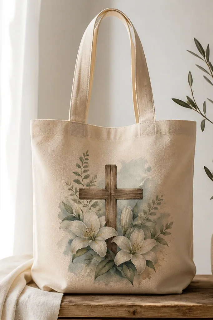 Christian bible tote bag painting ideas for gifts