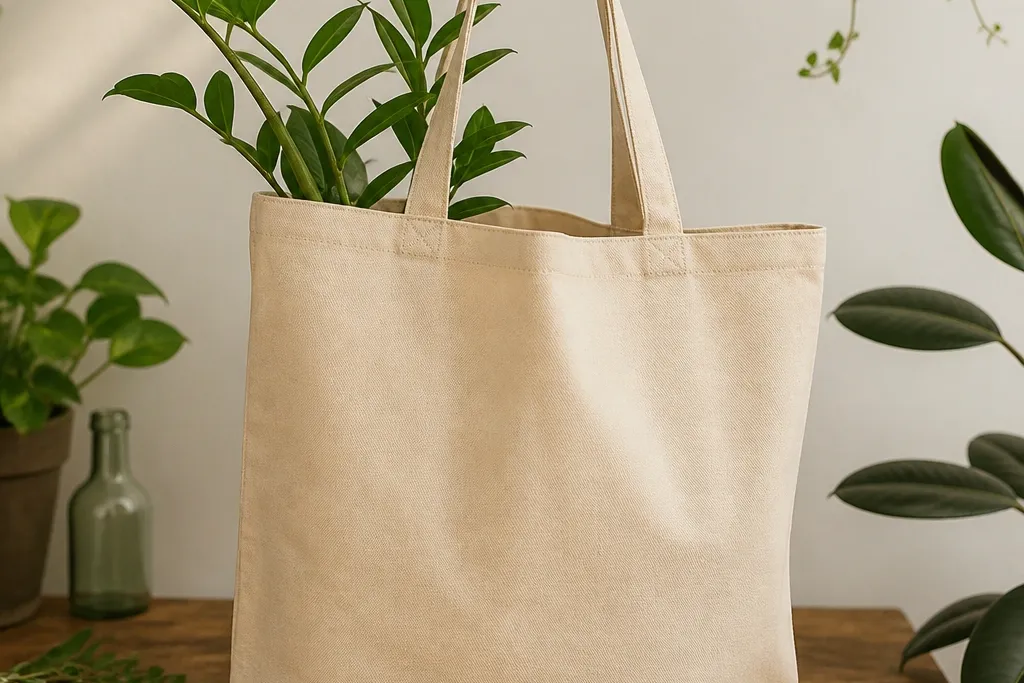 Paint a tote bag that lasts with plants theme